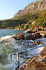 Image showing Beautiful turquoise sea and nature