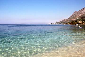 Image showing Beautiful turquoise sea and nature