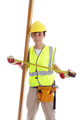 Image showing Apprentice builder carpenter