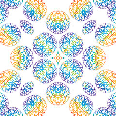 Image showing Abstract color pattern on white