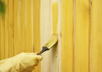 Image showing Wooden fence 