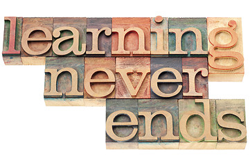 Image showing learning never ends