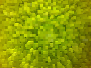 Image showing Green abstract background with square forms