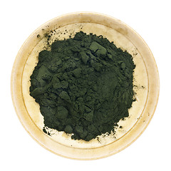 Image showing Organic chlorella powder