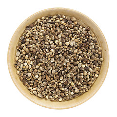 Image showing whole hemp seeds