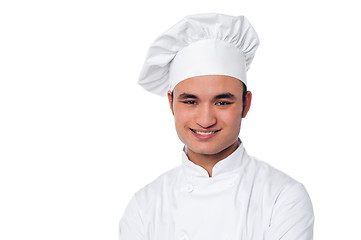 Image showing Young smiling confident male chef