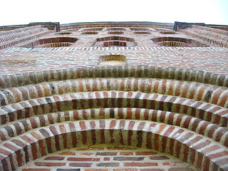 Image showing Architectural ensemble from red brick