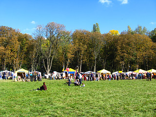 Image showing many people on the holiday of autumn in Ukraine
