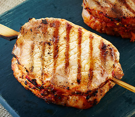 Image showing Grilled pork meat