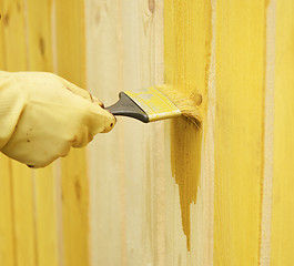 Image showing Wooden fence