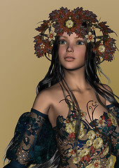 Image showing Autumn Girl