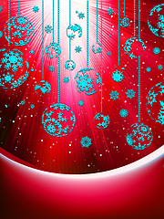 Image showing Red Christmas background. EPS 10