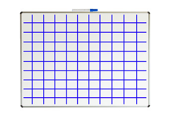 Image showing Whiteboard with lines drawn on it