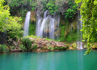 Image showing waterfall in forest