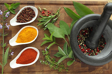 Image showing Herbs and spices