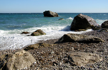 Image showing Marine rocky shore
