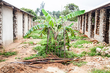 Image showing Building house in Africa