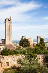 Image showing San Gimignano towers