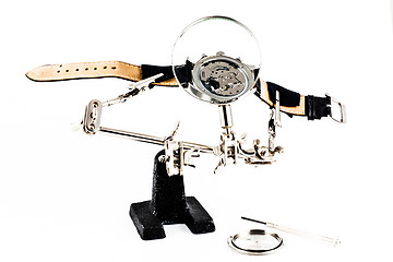 Image showing Watch repairing operation