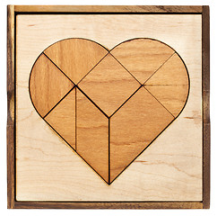 Image showing heart tangram