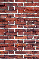 Image showing Red Brick Wall Detail