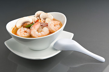 Image showing Thai Tom Yum Khoong Soup