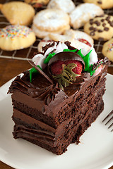 Image showing Chocolate Cake and Cookies