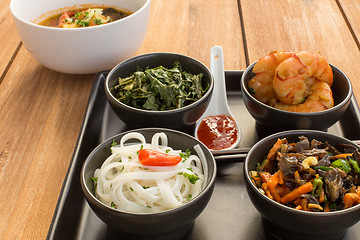 Image showing Asian dish with soup