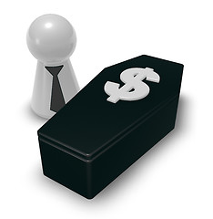 Image showing dollar casket