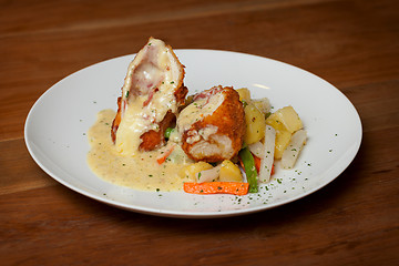 Image showing Chicken Cordon Bleu