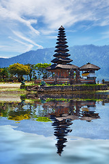 Image showing Temple on Bratan lake - Pura Ulun Danu Bratan, Bali, Indonesia