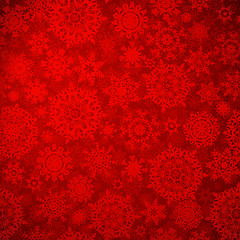 Image showing Seamless deep red christmas pattern. EPS 8