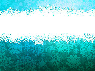 Image showing Elegant Christmas with snowflakes. EPS 8