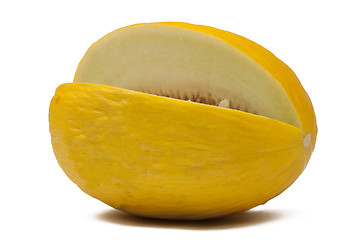 Image showing sliced melon isolated on white background