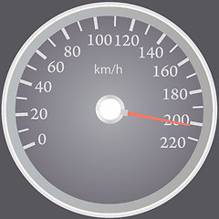 Image showing Realistic speedometer