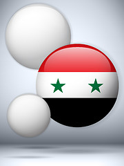 Image showing Syria Flag Glossy Button