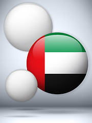 Image showing Emirates Flag Glossy Button