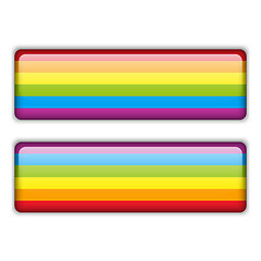 Image showing Gay Flag Equal Striped Sticker