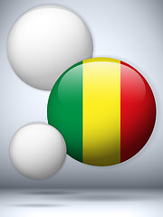 Image showing Mali Flag Glossy Button