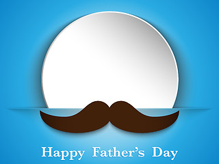 Image showing Happy Father Day Mustache Love