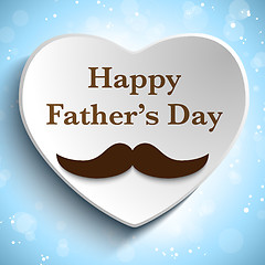 Image showing Happy Father Day Mustache Love