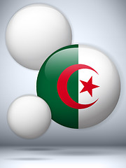 Image showing Algeria Flag Glossy Button