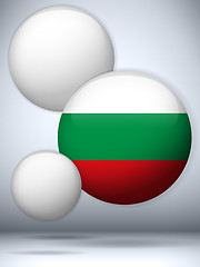 Image showing Bulgaria Flag Glossy Button