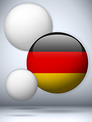 Image showing Germany Flag Glossy Button