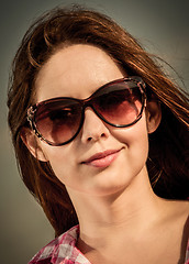 Image showing Girl with sunglasses