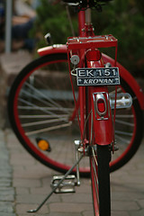 Image showing red bycicle