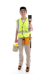 Image showing Handyman or painter ready for work