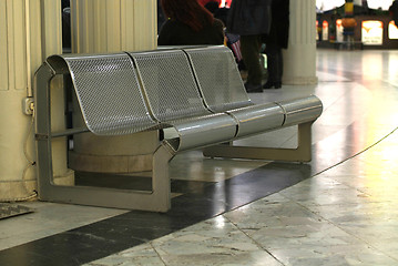 Image showing bench of steel