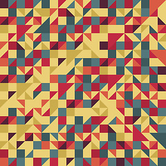 Image showing Vintage Red and Brown Pattern