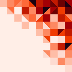 Image showing Red tiled background